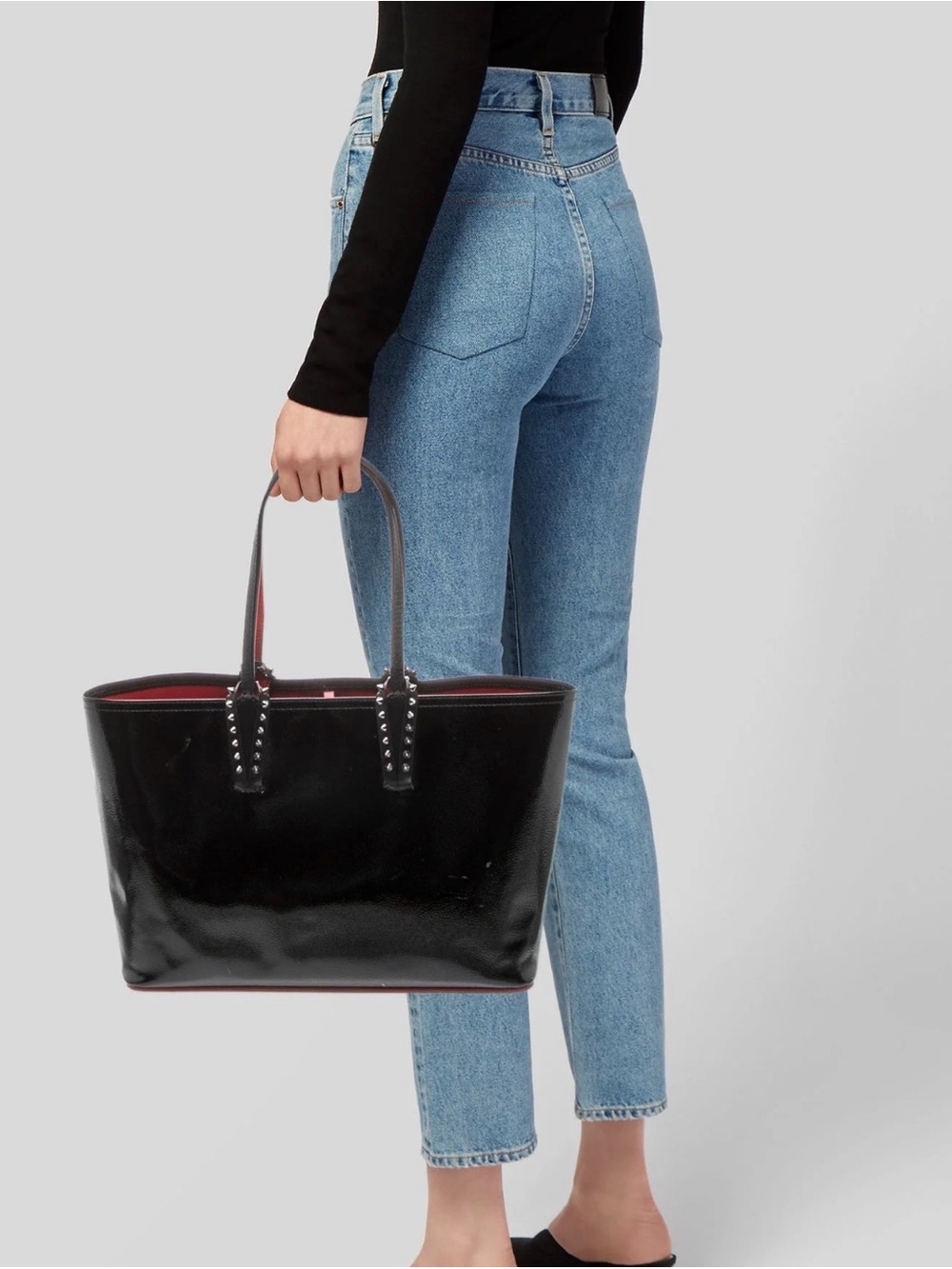 Christian Louboutin Cabata Patent Leather Tote w/pouch!